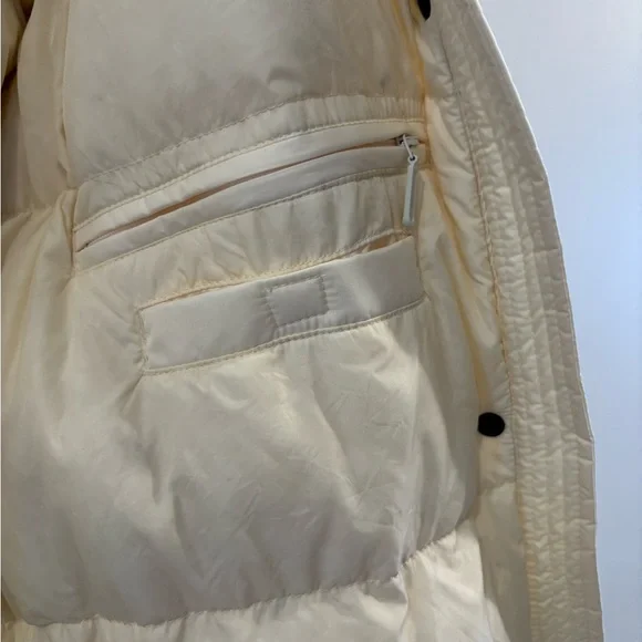 Lands End Goose Down Puffer Parka Coat Womens XL 18-20 Hood, Belt - Picture 6 of 6